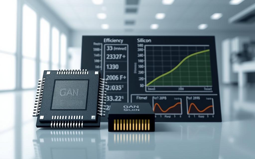 gan vs silicon comparison efficiency metrics